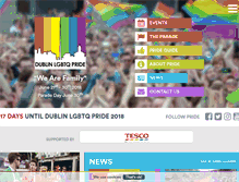 Tablet Screenshot of dublinpride.ie